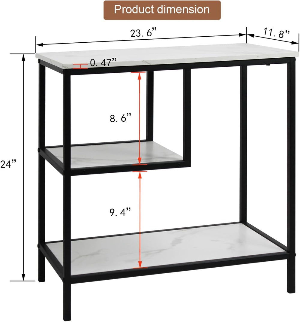 AT-VALY 3-Tier End Table,Nightstand for Living Room, Bedroom, Office, Bathroo...