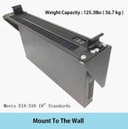 Jingchengmei 1U Disassembled Rack Mount Cable Management Panel with Brush for Cable Entry for 19-Inch Rack or Cabinet Black (BF01UAB2) (Pack of 2)