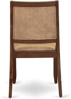 X12X2-008-28 - 13-Pc Dining Room Table Set includes an Extendable Rectangle Kitchen Table and 12 Stackable Polyester Fabric Dining Chairs, 39x120 Inch, Antique Walnut