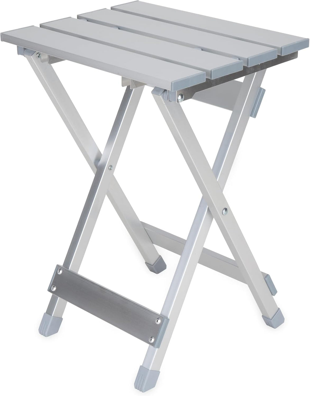 Camco Aluminum Fold-Away Outdoor Side Table for Campsites, Small, 51890