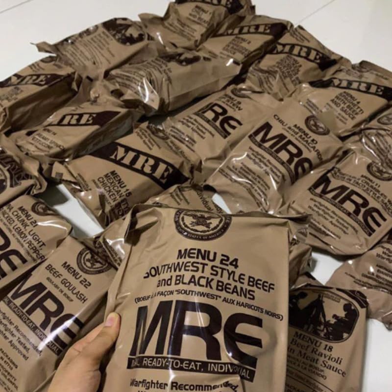6-pack MRE Meals Ready to Eat 2025, 2026 or newer insp. Genuine military food...