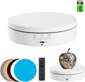 Motorized Rotating Display Stand for Jewelry, Rechargeable Automatic Mute Rotating Stand, Electronic Turntable with USB for Display, Remote Control