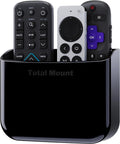 TotalMount Hole-Free Remote Holder – Eliminates Need to Drill Holes in Your Wall (for 2 or 3 Remote Controls – Black – Quantity 1)