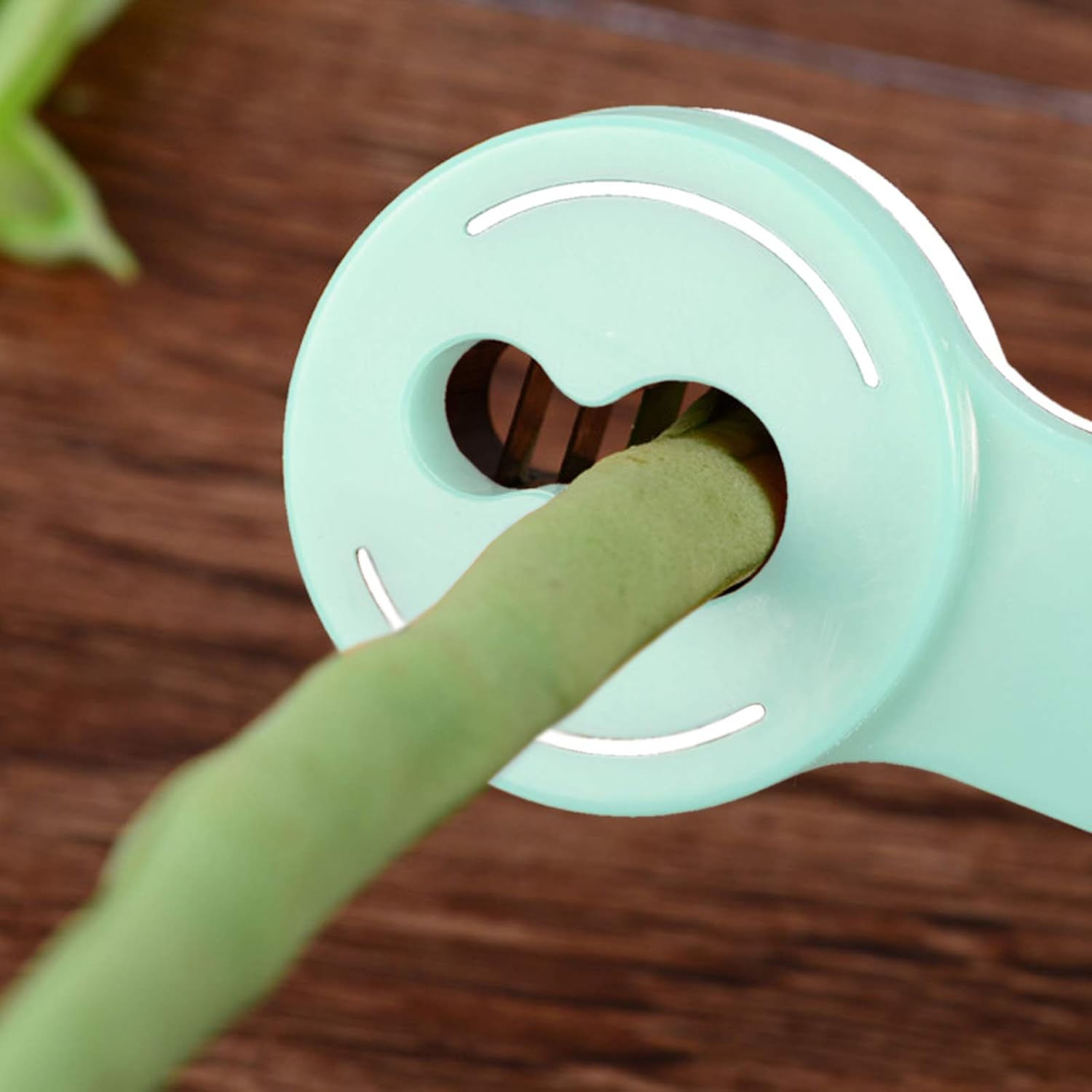 2Pcs Multifunction Bean Slicer, Stainless Steel Snow Bean Green Bean French Bean Cutter Long Bean Shredder Stringer Kitchen Tool