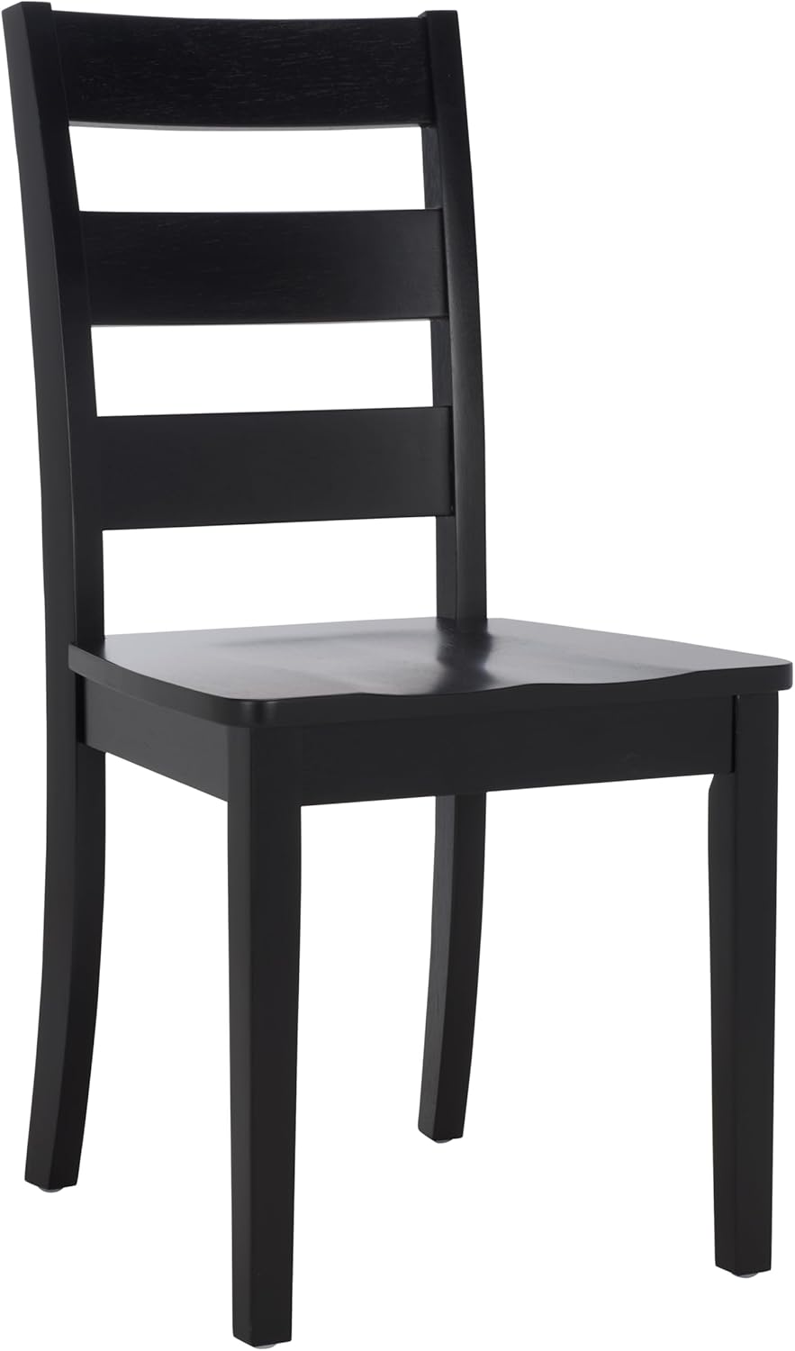 SAFAVIEH Home Collection - Silio Black Wood Ladder Back Dining Chair Set of 2...