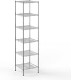 24" Deep x 24" Wide x 96" Height Wire Shelving Kit | 6-Tier | NSF Commercial Storage Rack Unit
