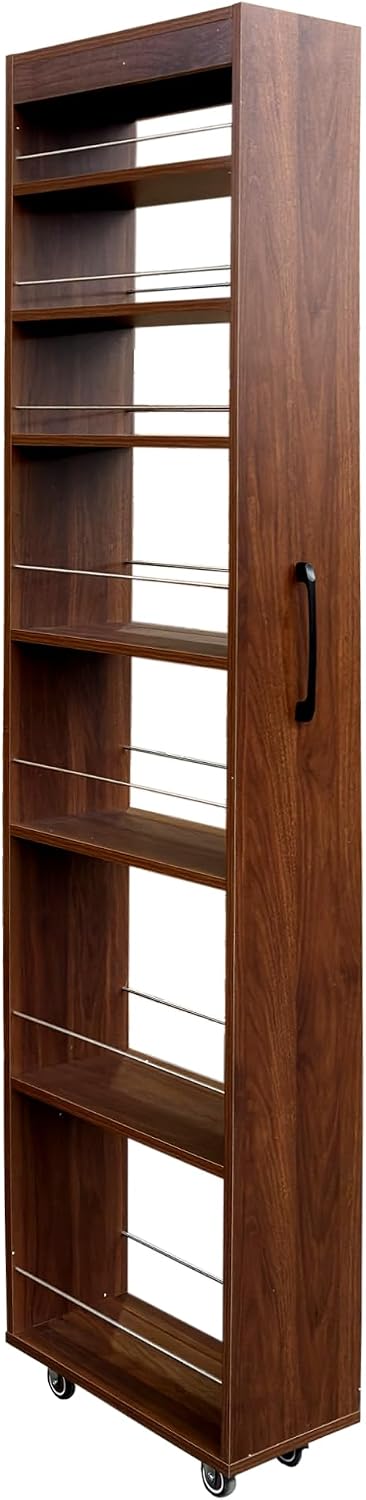 KEIKI 7 Tier Pull-Out Kitchen Pantry Storage Cabinet, Multi-Tier Single-Sided...