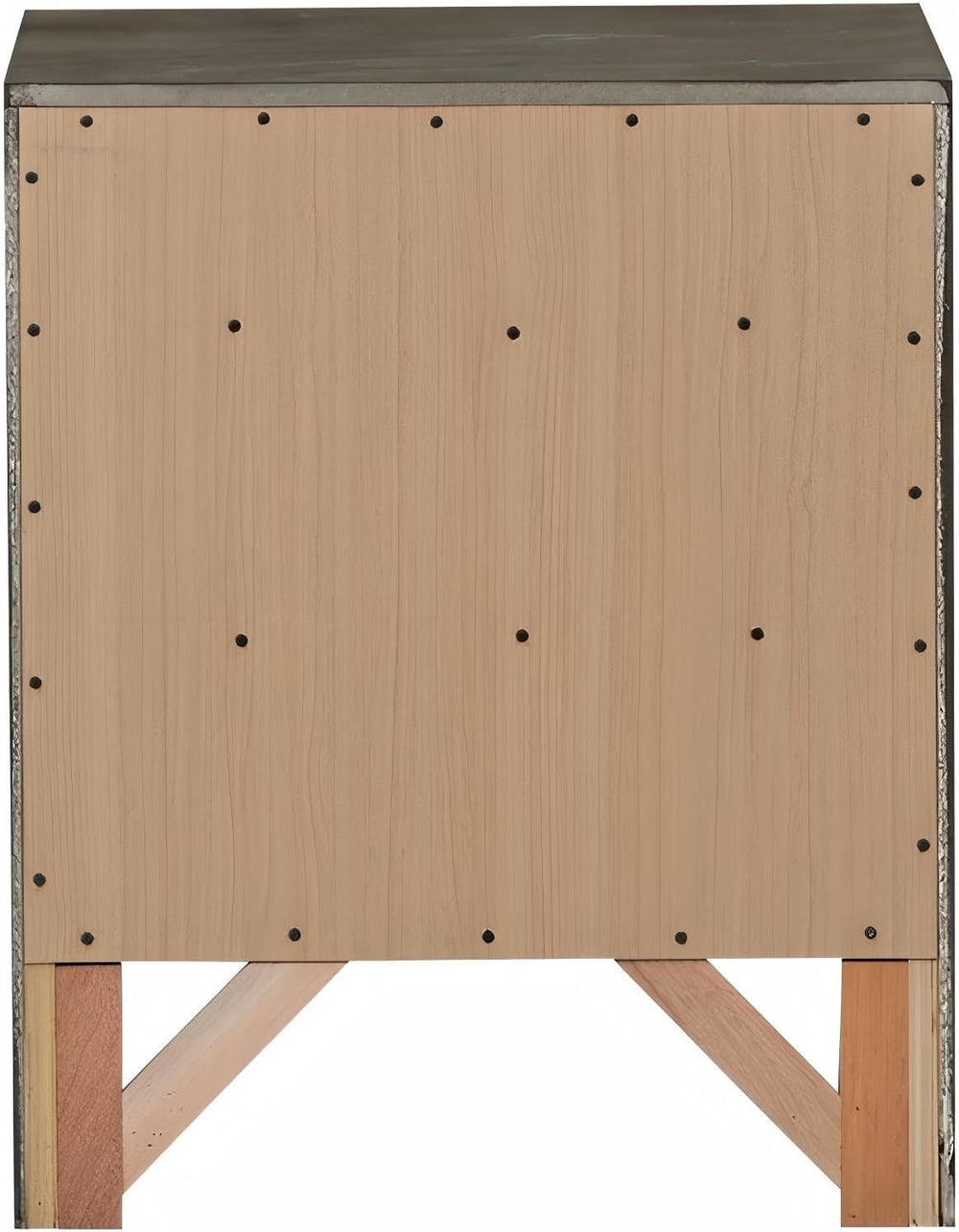 Elegant Gray Storage Nightstand,for Small Spaces