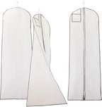 My Big Fat Bridal Bag - Garment Bag for Extra Large Wedding Gowns and Dresses - 72" x 24" with 32" Gusset