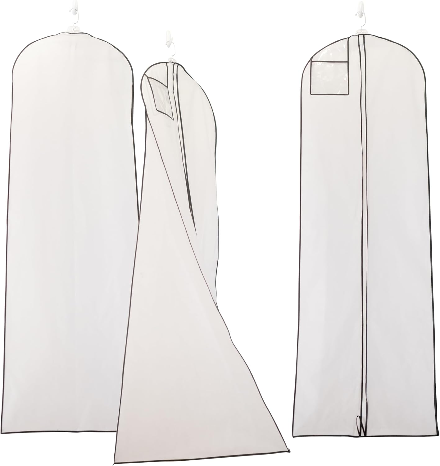 My Big Fat Bridal Bag - Garment Bag for Extra Large Wedding Gowns and Dresses - 72" x 24" with 32" Gusset