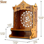 Puja Mandir for Home Wall Mounted | Wooden Temple | Pooja Mandir for Home | Pooja Stand | Wall Mount Design, Pooja Stand, Home Temple, Wooden Construction