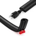 5ft Cord Cover Floor for Extension Cords, Floor Cable Cover, Self-adhesive Wire Cover to Protect Cables & Prevent Tripping, PVC Cord Hider Floor Cord Protector, Internal Channel Diameter: 0.39", Black