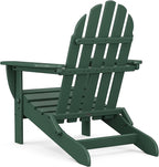 POLYWOOD AD5030GR Classic Folding Adirondack Chair, 38.5" x 31.25" x 33.5", Green