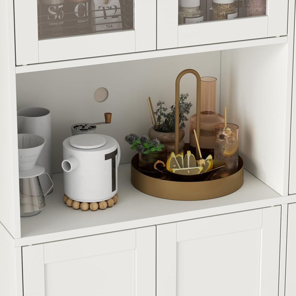 68" Kitchen Pantry Cabinet with Side Drawer, Kitchen Pantry Storage Cabi...