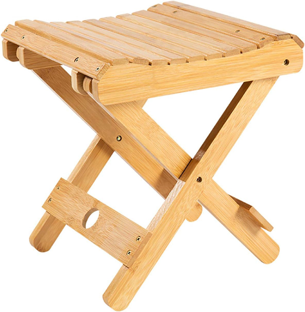 Foldable Bamboo Stoo l Outdoor Camping Stoo l Fishing Chair Stoo l Bamboo Ste...
