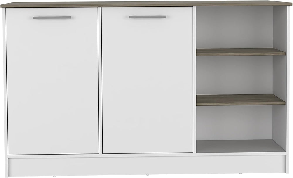 Ginger Kitchen Island with Spacious Prep Space