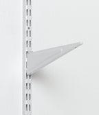 ClosetMaid ShelfTrack Wire Closet Organizer System, Adjustable from 4 to 6 Ft., With Shelves & 2854 ShelfTrack Locking Shelf Bracket for 16 in. Deep Wire Shelving