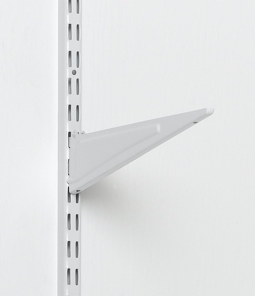 ClosetMaid ShelfTrack Wire Closet Organizer System, Adjustable from 4 to 6 Ft., With Shelves & 2854 ShelfTrack Locking Shelf Bracket for 16 in. Deep Wire Shelving