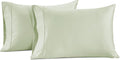 LANE LINEN Pillow Case Covers King Set of 2 100% Egyptian Cotton Sateen Soft Cool & Smooth 1000 Thread Count Cases - Mineral