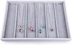 Oirlv Velvet Stackable Jewelry Tray Necklace Pendant Organizer Display Showcase Jewelry Storage trays