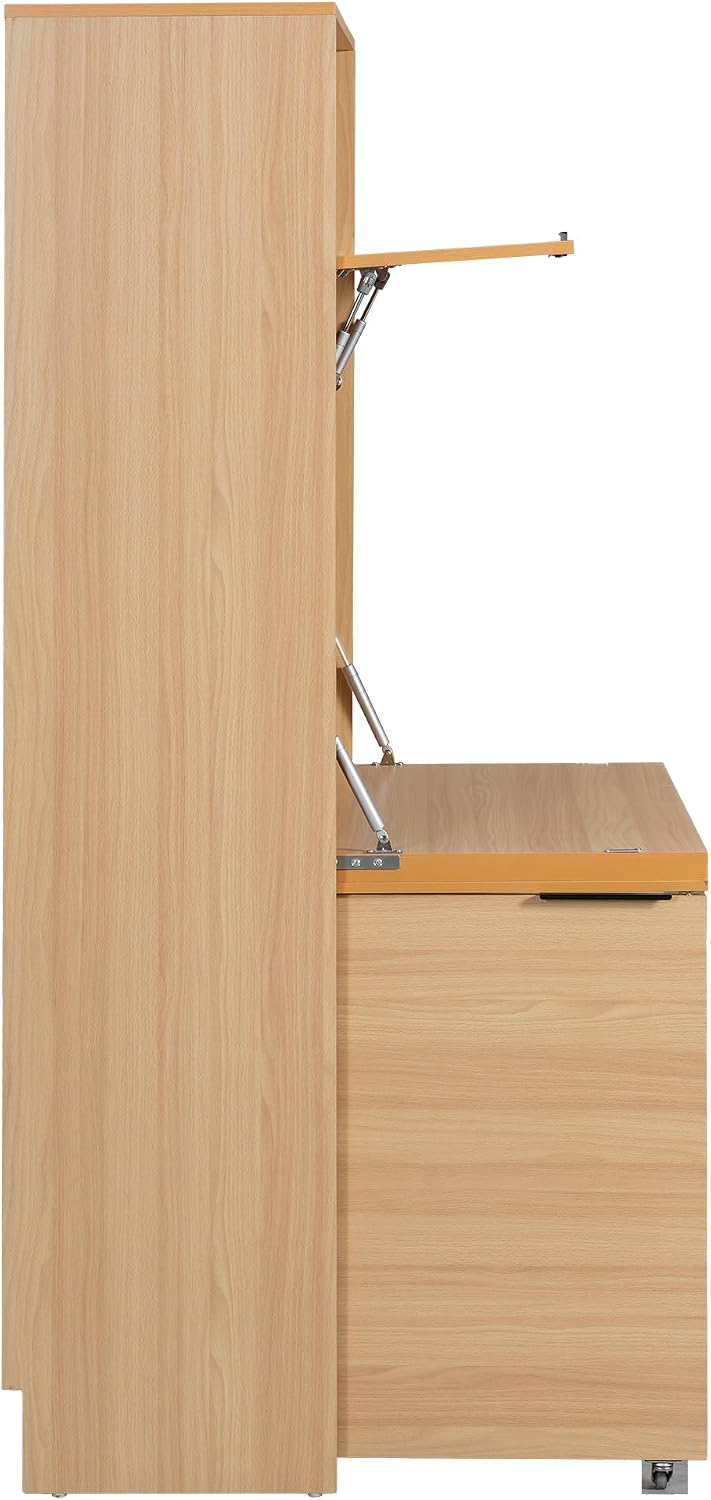 roomfitters 69 Inch Multifunctional Kitchen Pantry Buffet with Foldable Works...