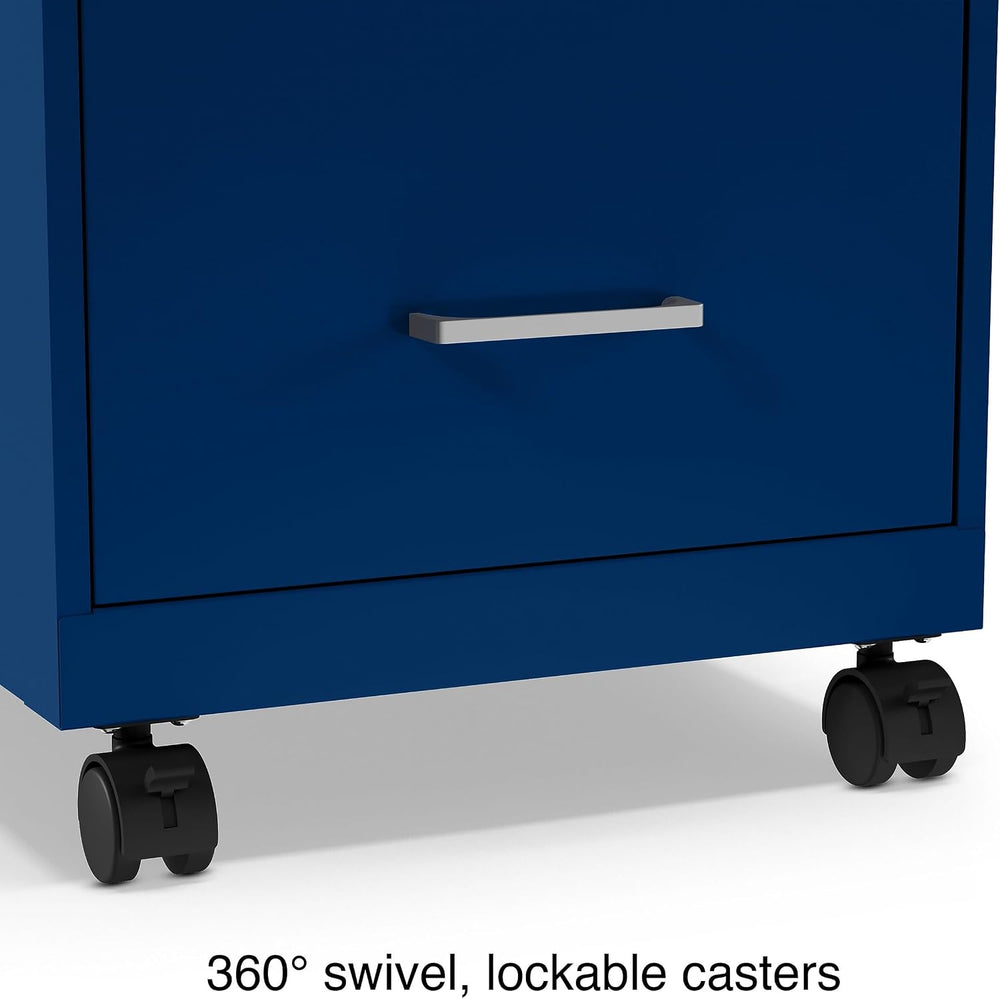 Staples 2-Drawer Vertical File Cabinet, Letter Size, Lockable, Blue | Mobile ...