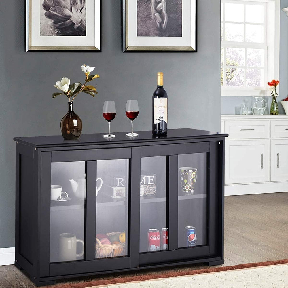 FANTASK Kitchen Storage Cabinet Sideboard, Stackable Buffet w/Height-Adjustab...