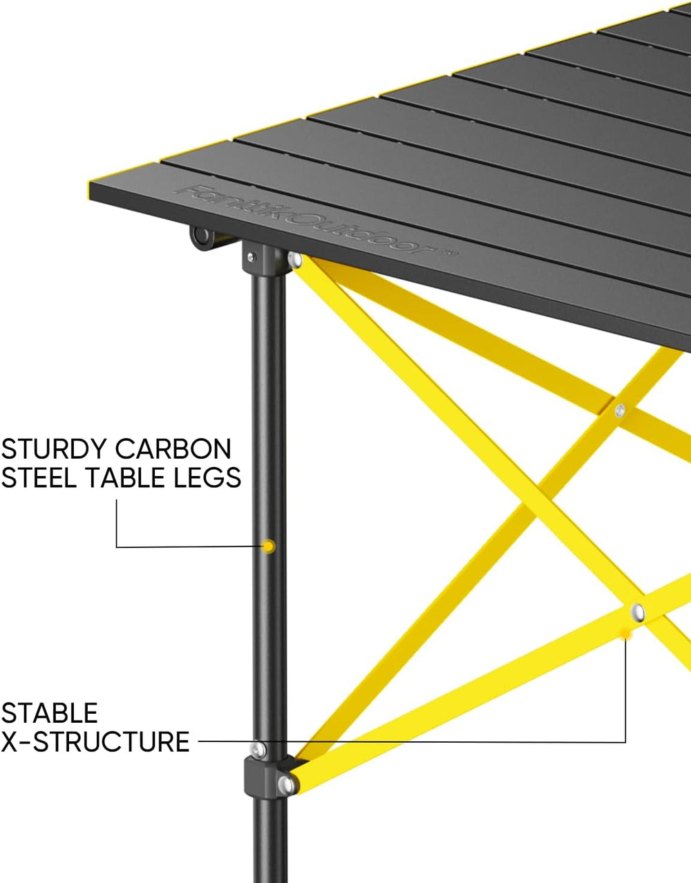 FanttikOutdoor Zeta V11 Pro Camping Table, Portable Folding Roll Up Table wit...