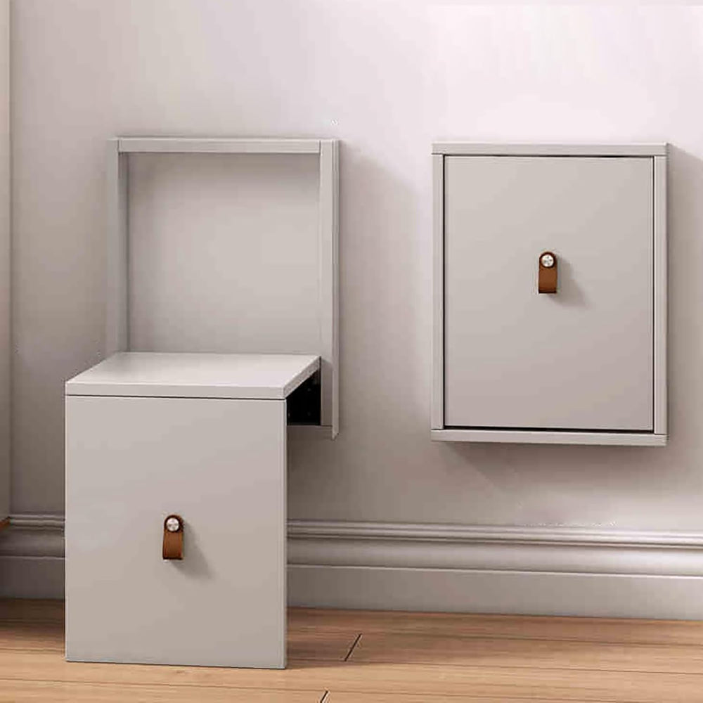Wall Mounted Shoe Changing Stool Made of Solid Wood Wall Seat Folding, Space ...
