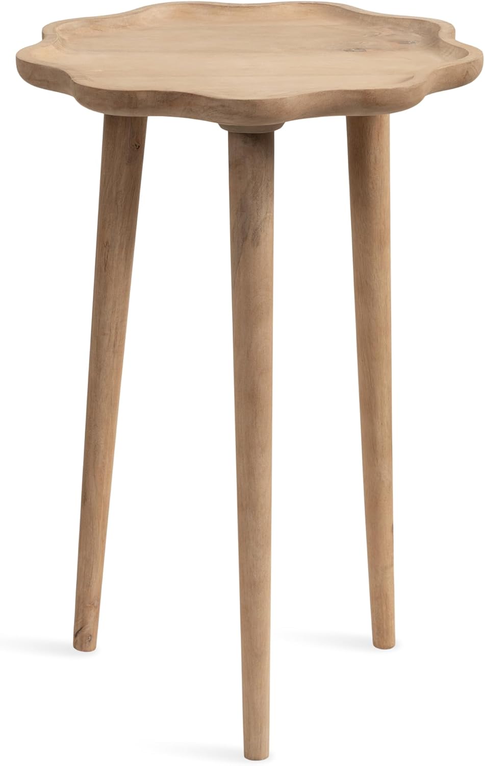 Kate and Laurel Alezar Modern Wooden Round Side Table, 15 x 15 x 22, Light Na...