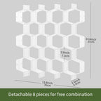Honeycomb Separator Adjustable Drawer Organizer Divider for Underwear Belt-Scarf Socks Organizer (White(4pcs))