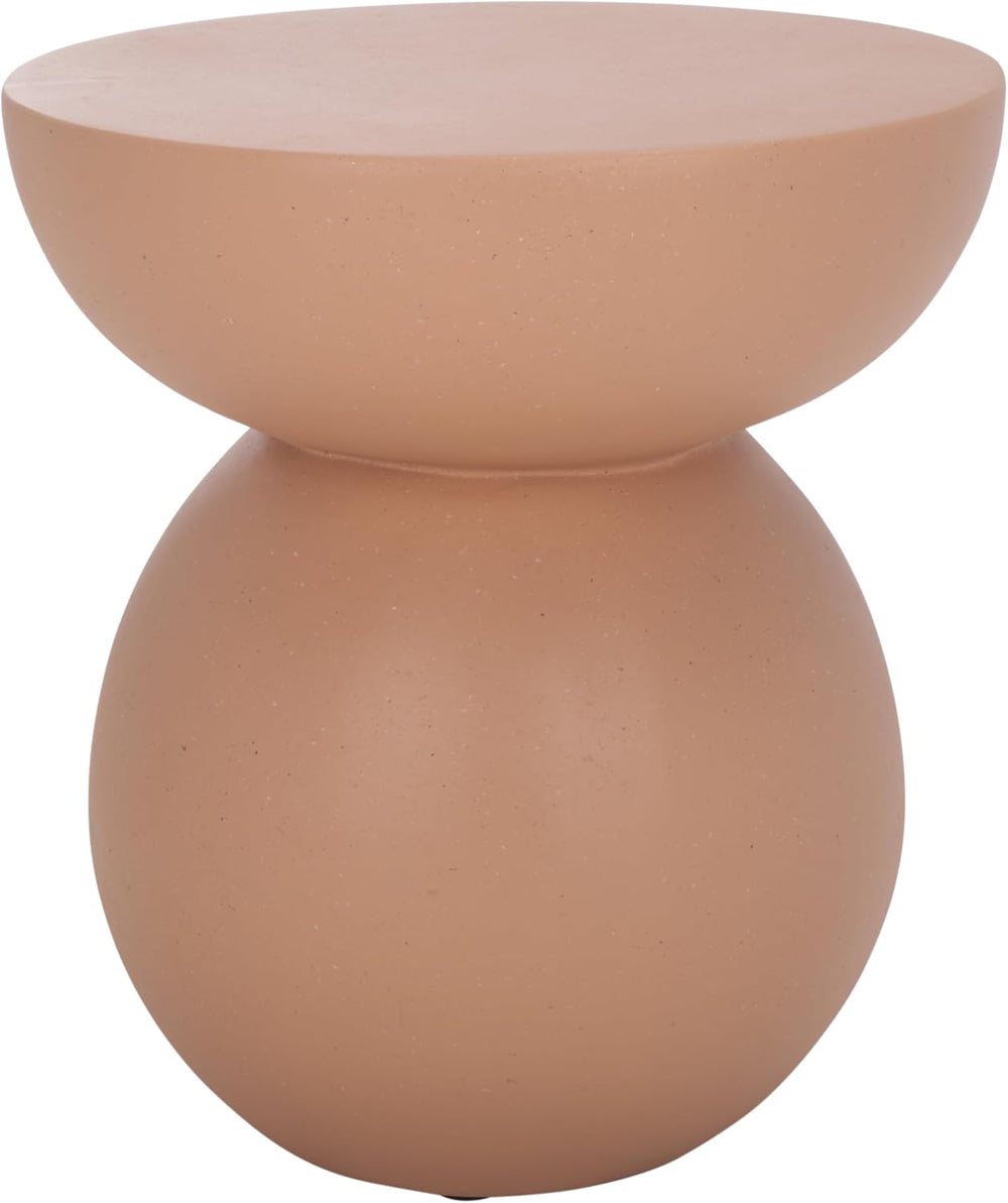 SAFAVIEH Home Collection - Ailani Accent Table, Terracotta Round Side Table w...