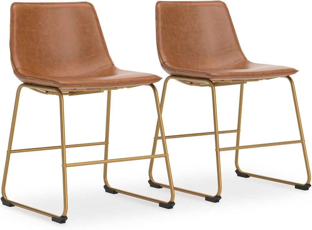 Signature Design by Ashley Crandox Dining Chairs Set of 2, Mid Century Modern...