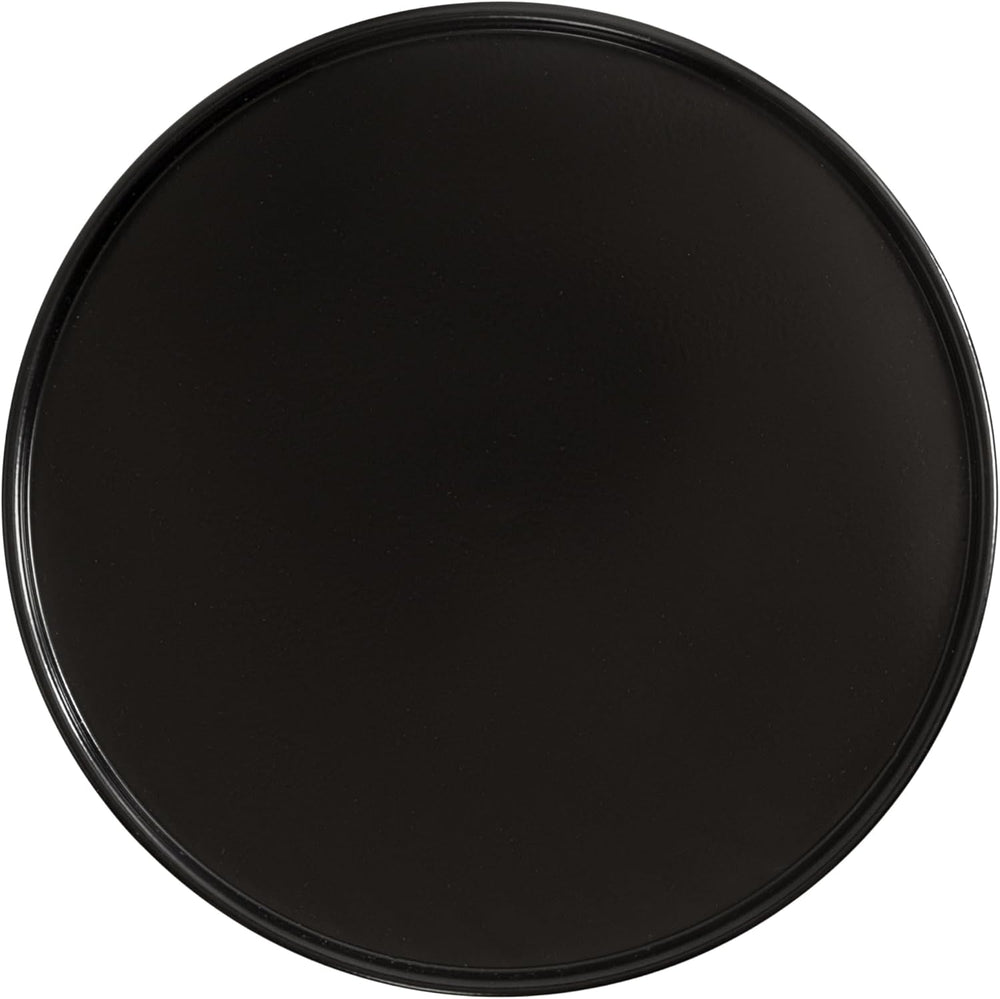 Kate and Laurel Frisk Modern Round Metal Drink Table, 8 x 8 x 23, Black, Meta...