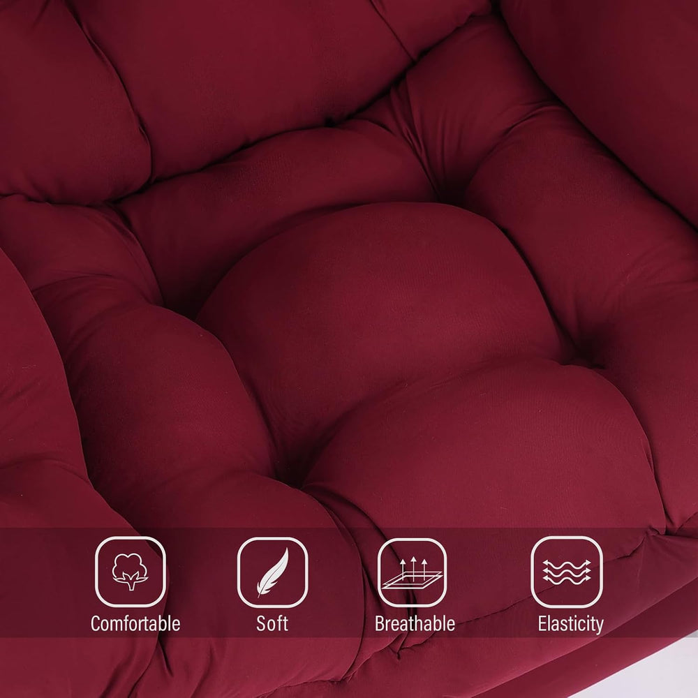 Welnow Lazy Chair for Living Room, Modern Reading Accent Chair with Armrests ...