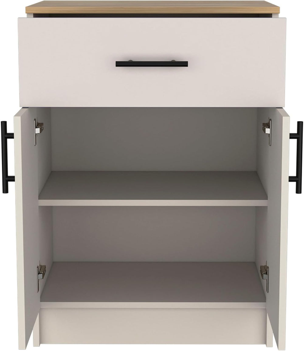 DEPOT E-SHOP 24" Barbados Pantry Organizer Cabinet with One Drawer, Two ...