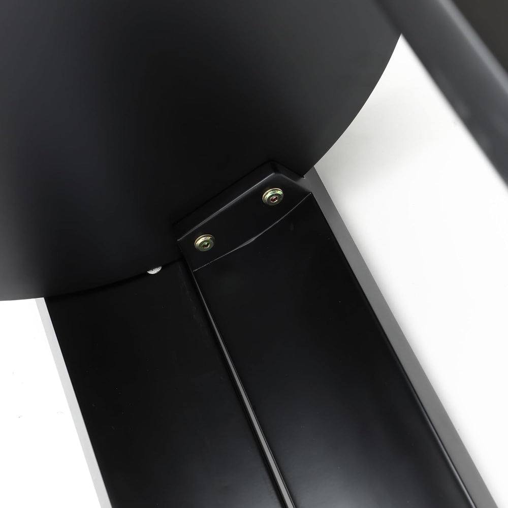 LuxenHome Set of 2 Black Nesting Tables, Space Saving Modern Round Side Table...