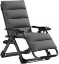 Gravity Reclining Chair, Outdoor Patio Recliner, Adjustable Backrest, Indoor Lounge for Backyard,(E)