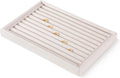 Ring Tray, Velvet Jewelry Trays,Premium Ring Display Case,Luxury Stud Earring Organizer,White Jewelry Storage