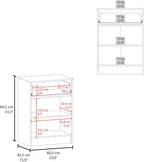 23.6" D*15.9" W*33.5" H Freestanding Kitchen Pantry with Dawer & Shelf, Double Door, Rectangular Storage Cabinet, Traditional, for Living Room, Dining Room, Wenge