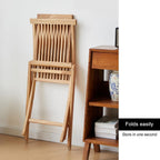 Folding Chairs - 2 Piece Folding Chairs for Outside Set, Fully Assembled, Solid Wooden Outdoor, Indoor,(Brown,62cm/24in)