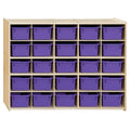 Contender 25 Cubbies Kids Storage Organizer, Toddler Friendly Natural Birch Wooden Cabinet for Books, Art, Craft Supplies, Greengaurd Gold Certified - Made in U.S.A.