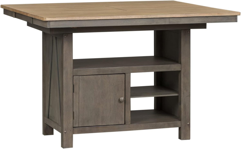 Liberty Furniture Industries Lindsey Farm Kitchen Island, W46 x D54 x H36, Light Gray