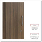 Alera Alera Valencia Series Wardrobe, 11.88w x 22.78d x 65h, Modern Walnut
