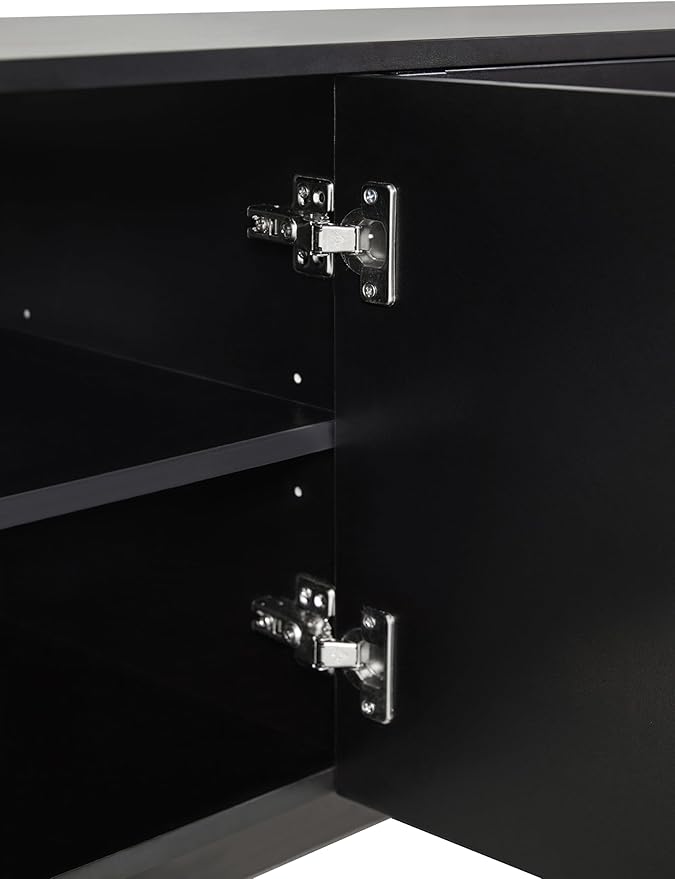 Ball & Cast Modern TV Stand with Arch Cabinets for TVs up to 78", Mi...