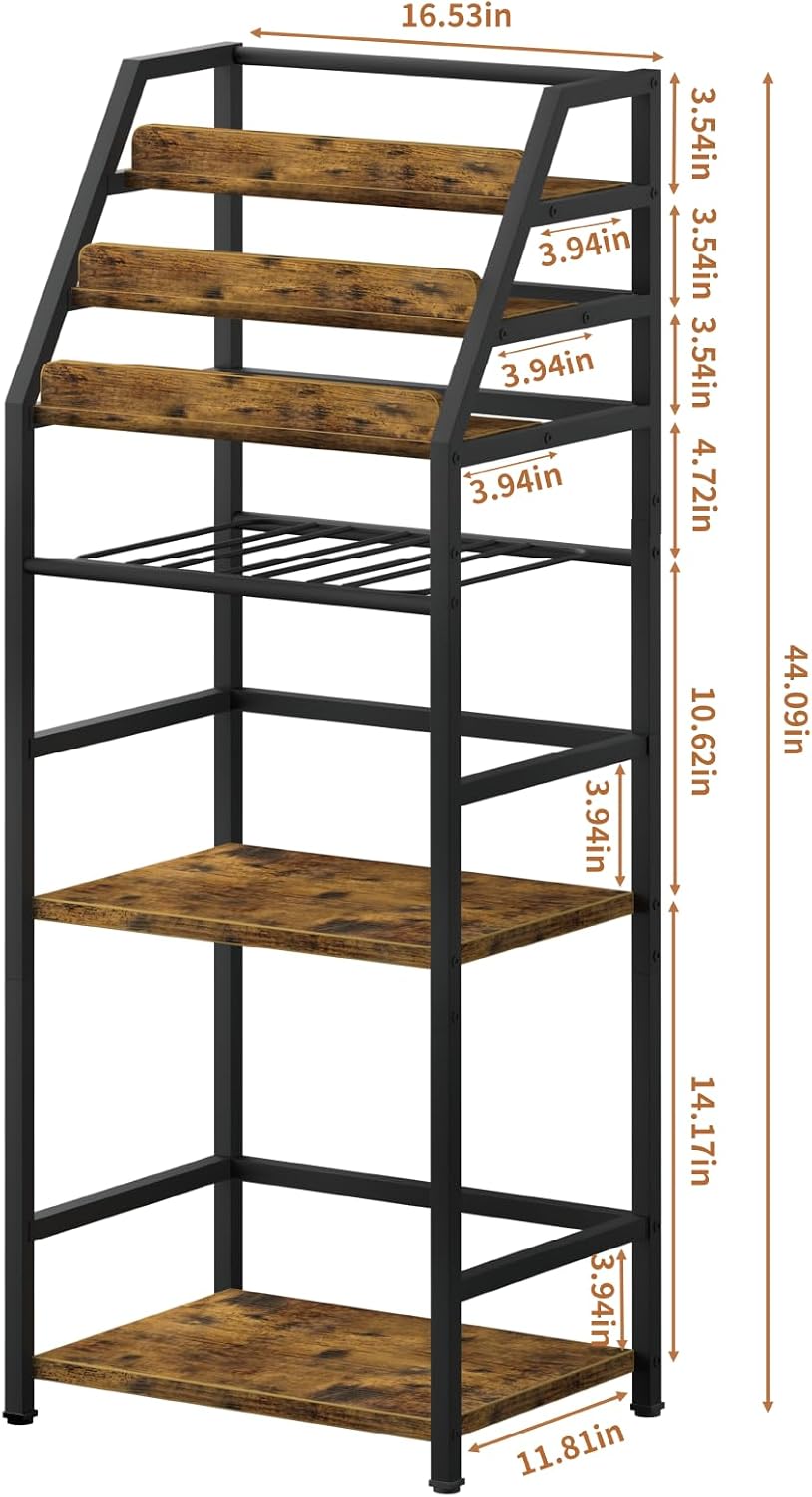 Trapezoid Liquor Wine Rack - Stepped Freestanding Design for Home - Fits Livi...
