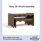 Storkcraft Casablanca Montessori Indoor Kids Table & Bench Set – Premium Kids Activity Table and Bench Set, Toddler Furniture for Crafts and Snack Time, Durable & Easy-to-Clean Surface (Hazelnut)