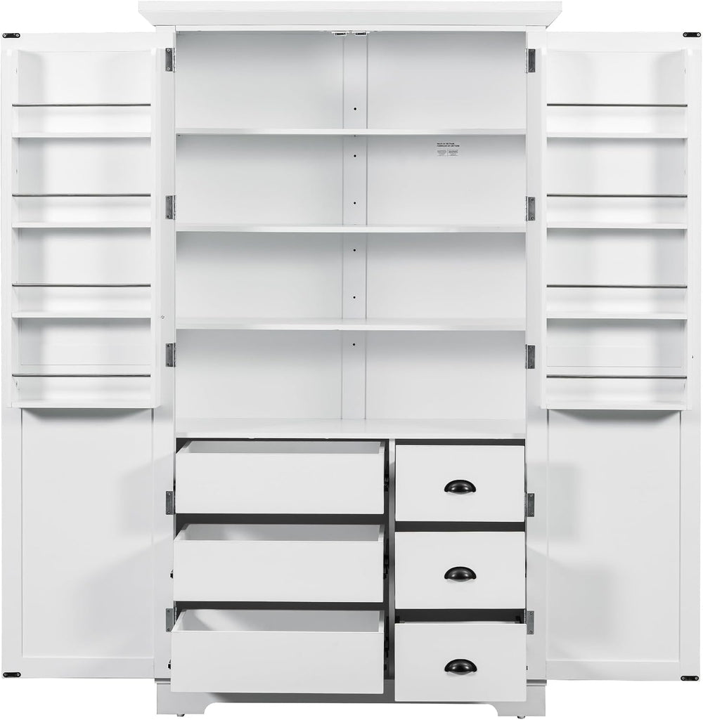 roomfitters 72" Kitchen Pantry Organizers and Storage Kitchen Cabinet, H...