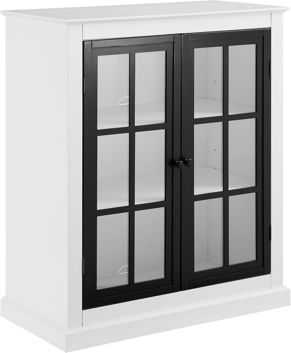 Crosley Furniture Cecily Stackable Pantry Storage Cabinet with Shelves, Kitch...