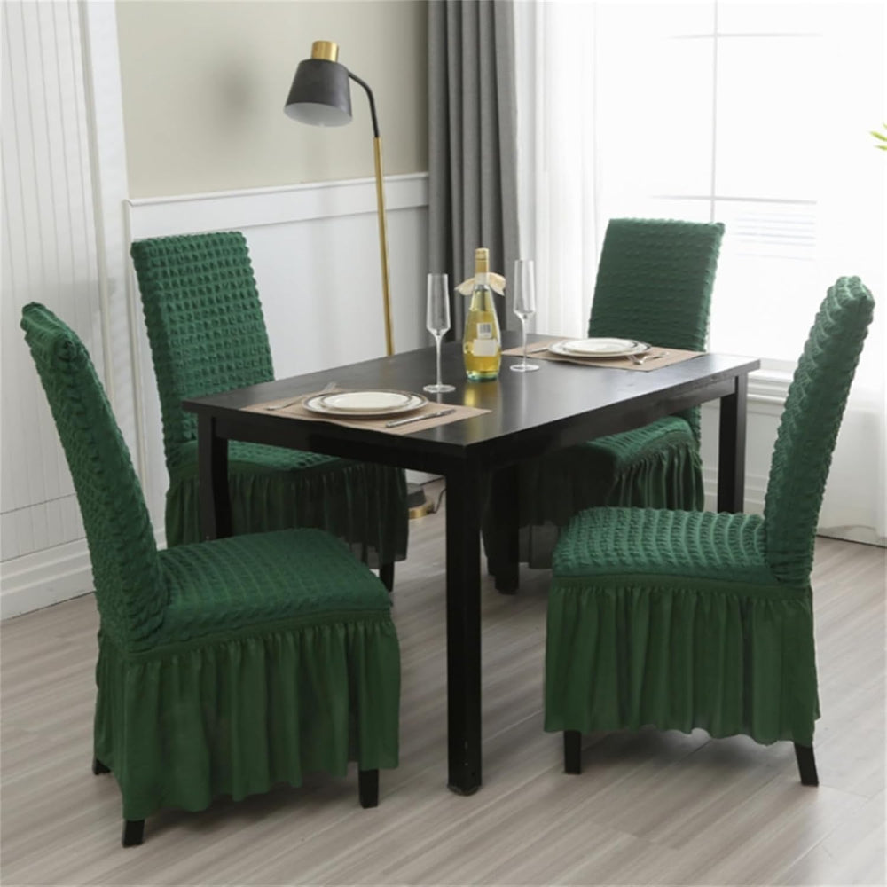 Rakila Stretch Washable Chair Covers for Dining Room Set of 6 Removable Chair...